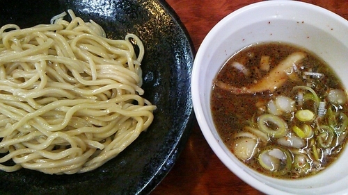 「鶏つけそば（小）」@自家製太麺 元気屋の写真