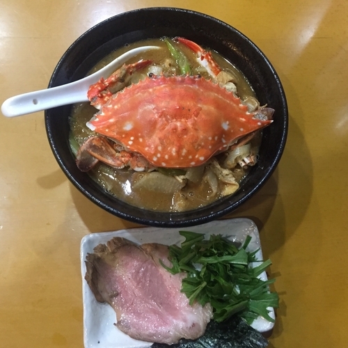 「（20食限定）渡り蟹の漁師風味噌らーめん¥930」@麺屋 扇 SENの写真