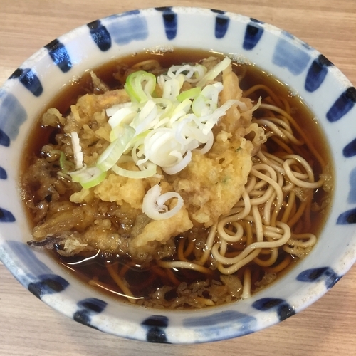 「げそかき揚げ（￥390）」@そば新 京急蒲田店の写真