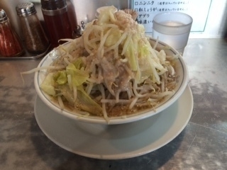 「らーめん　ヤサイ少し多めアブラ」@らーめん大 練馬店の写真