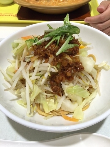 「まぜ辛めん」@長崎ちゃんぽん リンガーハット イオン春日井店の写真