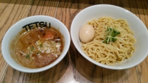 「つけめん＋味玉」@つけめんTETSU ららぽーと豊洲マリーナキッチン店の写真