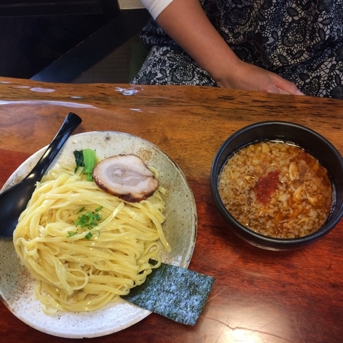 「つけ麺中盛り 辛付け」@麺屋 はちどりの写真