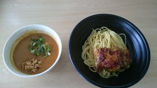 「限定ハチミツチキンカレーつけめん中盛り￥1000」@NOODLE BASE  TRICK☆STARの写真