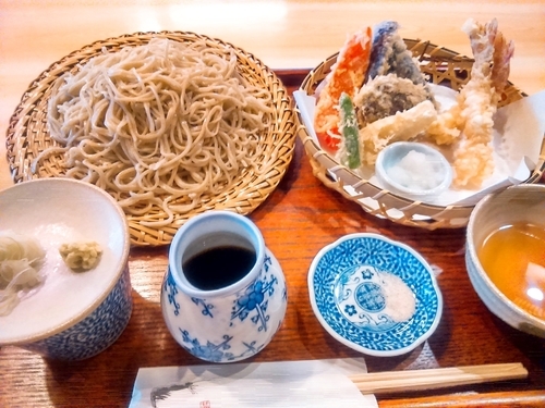 「天ざる1780円+大盛320円」@更科すず季の写真