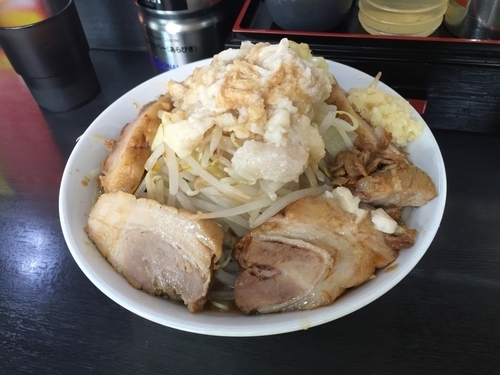 「ラーメン中 豚ダブル 全マシ」@ハングリーピッグの写真