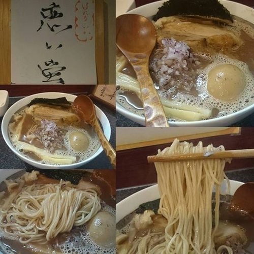 「譚鱺（たんれい）そば３食限定」@烈志笑魚油 麺香房 三くの写真