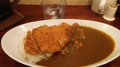 「ロースカツカレー 520円」@カレー屋 花一の写真