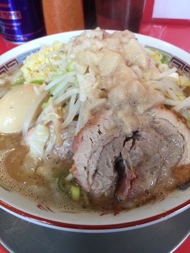「ラーメン並（ニンニク あぶら ネギ 豚）」@ジャンプの写真