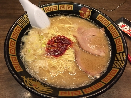 「とんこつラーメン」@一蘭 横浜桜木町店の写真