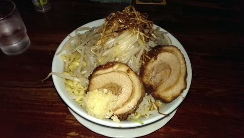 「大らーめん、平打、全増し」@豪徳寺ラーメン りらくしんの写真