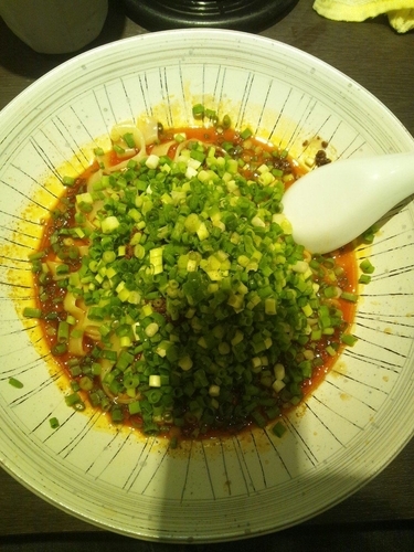 「汁無し担担麺（ひき肉のせ）」@想吃担担面 名駅エスカ店の写真