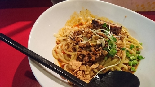 「限定カレーチーズ汁なし麺」@極 担々麺 真空の写真