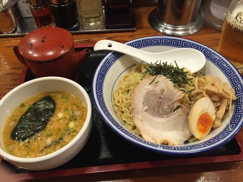 「味噌豚骨つけ麺 800円 税別」@麺家 くさび 郡山本店の写真