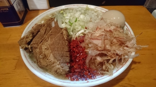 「【限定】スキヤキラーメン＋特製」@ファットンの写真