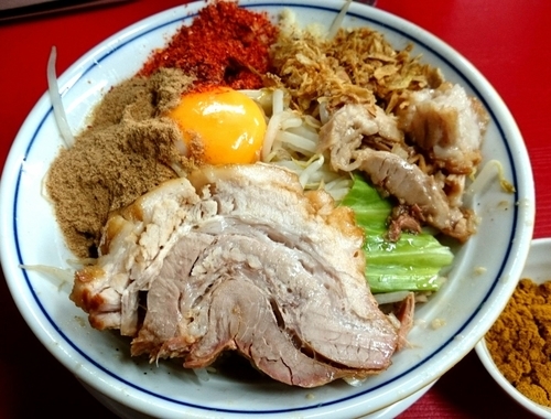 「汁なし 醬油 （ﾗｰﾒﾝ小730円＋現金100円）」@豚男 -BUTAMEN-の写真