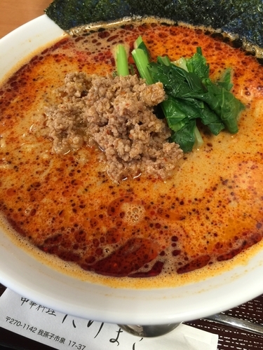 「担々麺（辛め）大盛 半炒飯セット」@中華料理 たけまさの写真