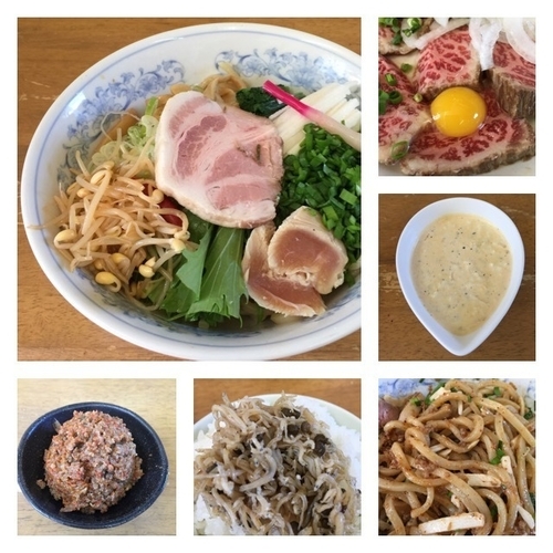 「皐月の一杯 名古屋風和え蕎麦D&じゃこ飯」@MENYA 食い味の道有楽の写真