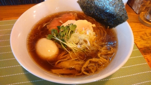 「特製中華そば(醤油)850円」@中華蕎麦 はざまの写真
