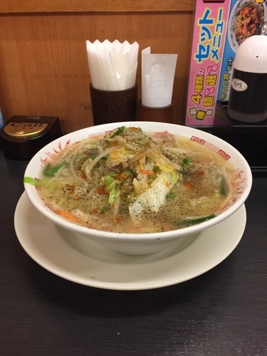 「タンメン 470円」@日高屋 京成船橋店の写真