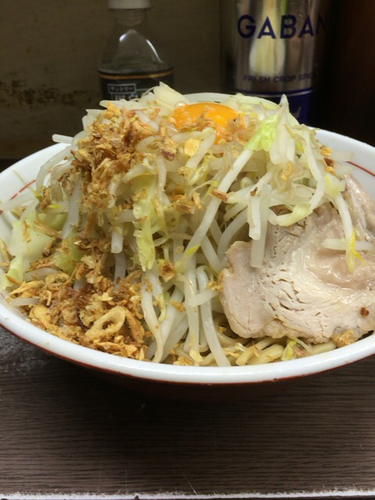 「小ラーメン＋汁なし」@ラーメン二郎 横浜関内店の写真