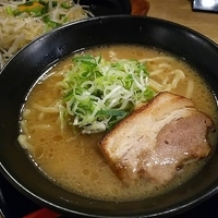 ラーメン　※太麺　＋もやし鉄板：サービス