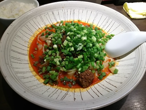 「汁無し担担麺　＋ご飯：サービス」@想吃担担面 名駅エスカ店の写真