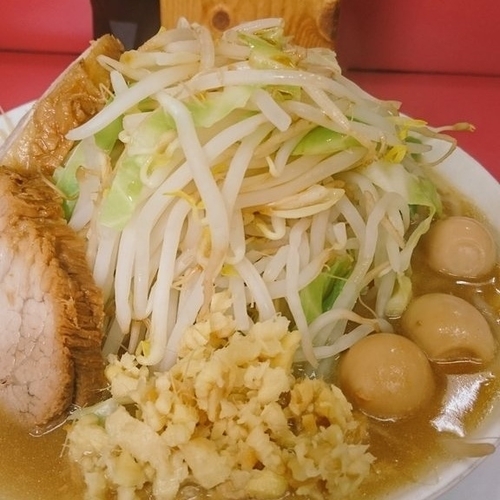 「ラーメン&味付けうずらの卵」@ラーメン二郎 大宮店の写真