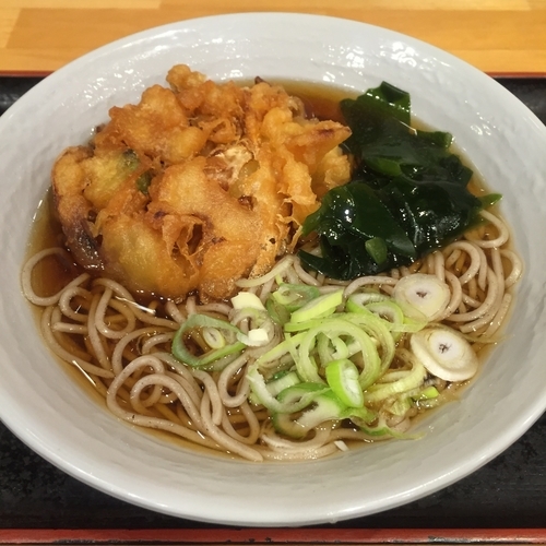 「天ぷら（￥390）」@笠丸そば 御徒町店の写真