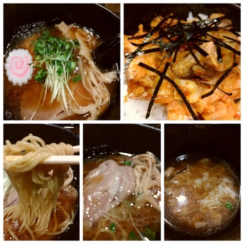 「中華そば680円+ピリ辛ﾈｷﾞﾁｬｰ丼200円」@麺屋 大和田の写真