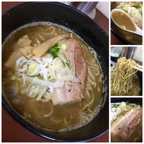 「【夜の部】魚介とんこつラーメン￥380 (半額クーポン使用)」@ラーメン ひかりの写真