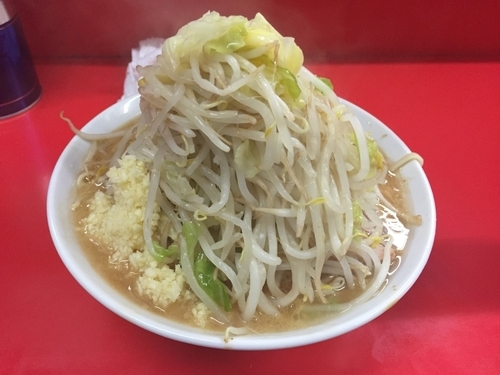 「小ラーメン ヤサイニンニク」@ラーメン二郎 松戸駅前店の写真