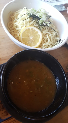 「しおつけ麺中盛」@らーめん神月の写真