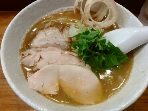 「塩750円＋節オイル50円」@らーめん専門 和海の写真