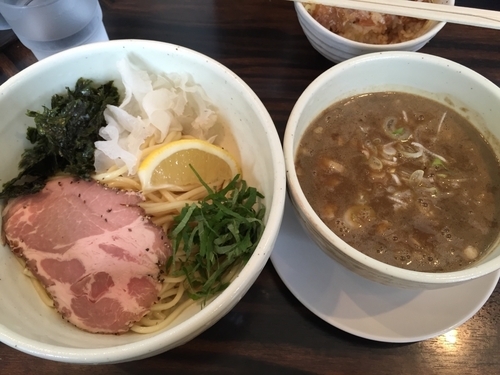 「白湯煮干つけめん（限定）」@（麺）並木商事の写真