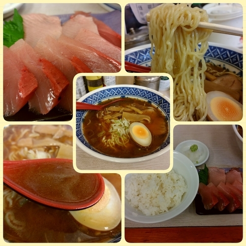 「本日のランチAセット　昔風らーめん＋α」@笑顔の写真