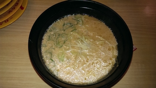 「鶏そぼろ入り西京味噌ラーメン」@スシロー 川崎水沢店の写真