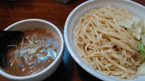 「四種の魚のつけ麺（特盛）」@『   』（無銘）の写真
