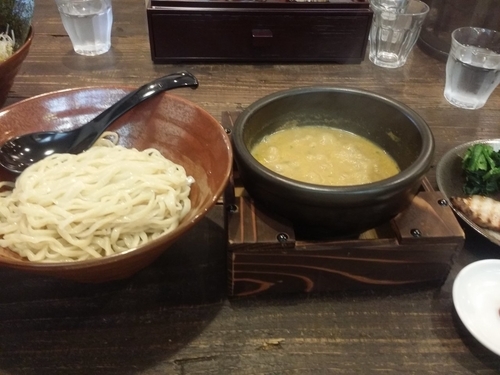 「カレーつけ麺(激辛＋100円)」@西麻布 しゅういち 等々力店の写真