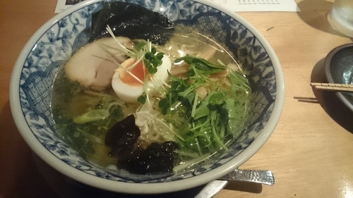 「海出汁ゆず胡椒麺」@麺酒場 框の写真