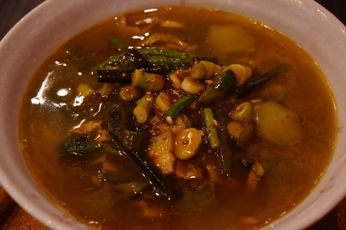 「花山椒と山菜のうま煮ラーメン（限定）」@チラナイサクラの写真