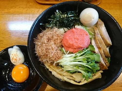 「【限定】明太子まぜそば ￥750」@麺屋 鶏口の写真