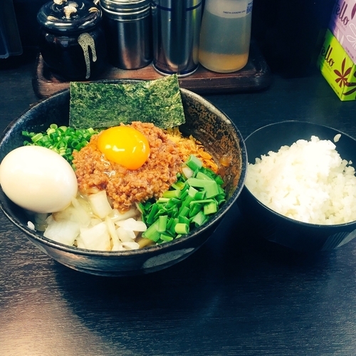 「台湾まぜそば中（小ライス付）¥750」@二代目 狼煙 ～心～の写真
