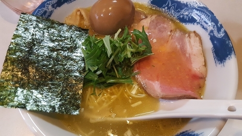 「塩ラーメン+味玉」@麺屋 扇 SENの写真