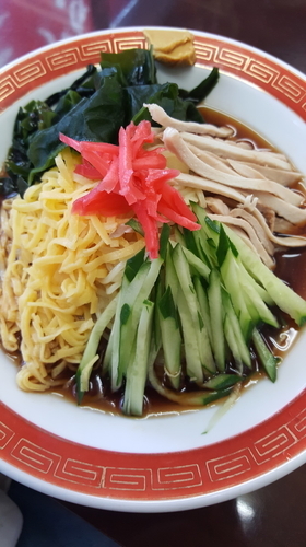 「冷やし中華　醤油味」@支那そば ふなとりの写真