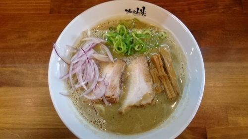 「濃厚ぶっ潰しラーメン￥800」@らーめん かつお拳の写真