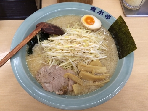 「ネギラーメン  醤油  中」@ラーメン青木亭 野田店の写真