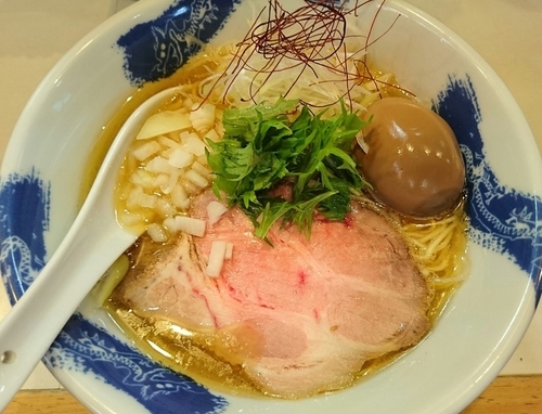 「【限定】真鯛と芝海老の塩らーめん」@麺屋 扇 SENの写真