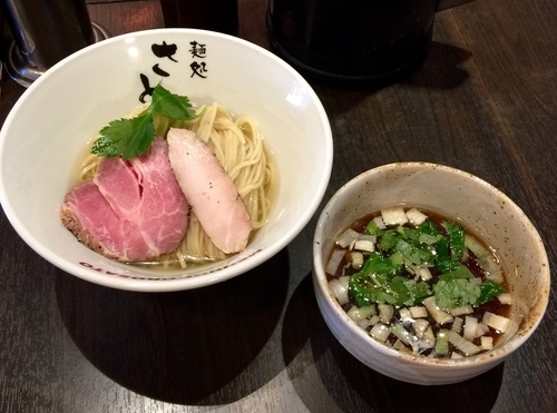 「醤油つけ麺850円」@麺処 さとう 桜新町店の写真
