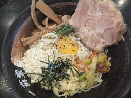 「夏季限定、台湾まぜそば980円(ぱどクーポンで880円)」@らーめん 一真堂の写真